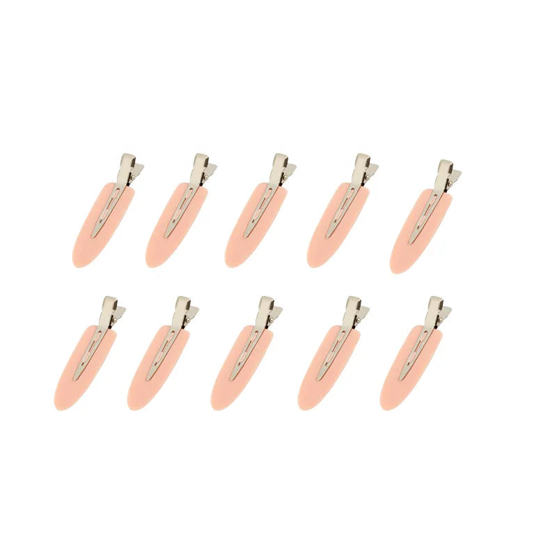 10pcs/set No Crease Basic Hair Clips For Women Girls Hair Styling Makeup No Bend Hair lifestyle view