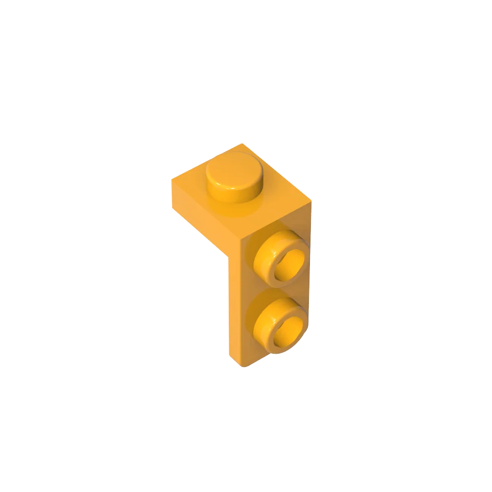 Gobricks Bracket 1 x 1 - 1 x 2 | Compatible Building Block additional angle