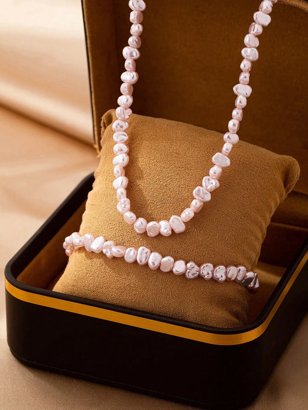 A Set of Irregular-Shaped Freshwater Pearl Necklaces, Versatile Layered Necklaces, Hi alternate view