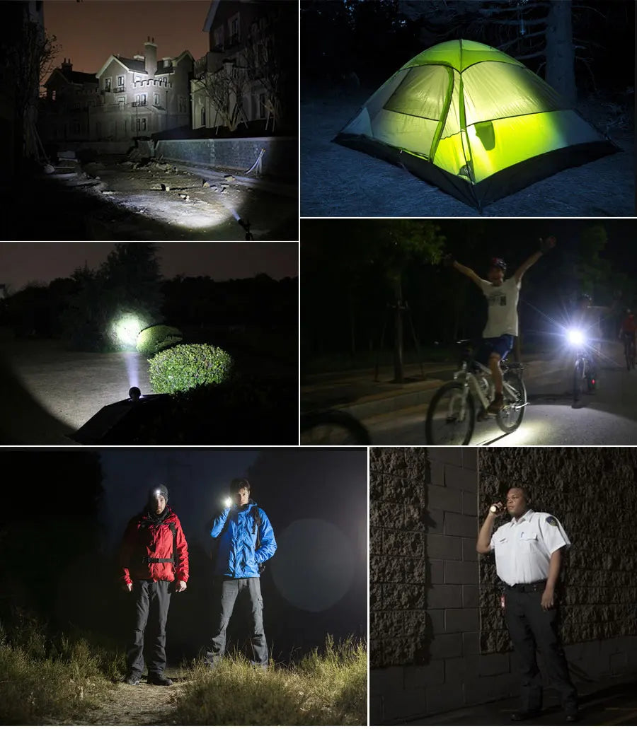 High Power LED Flashlight | Zoomable Aluminum Alloy Camping Torch additional angle