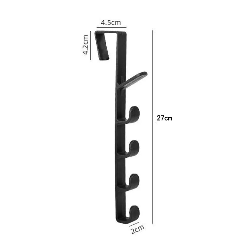Behind the Door Coat Hook Hanger Storage Rack additional angle