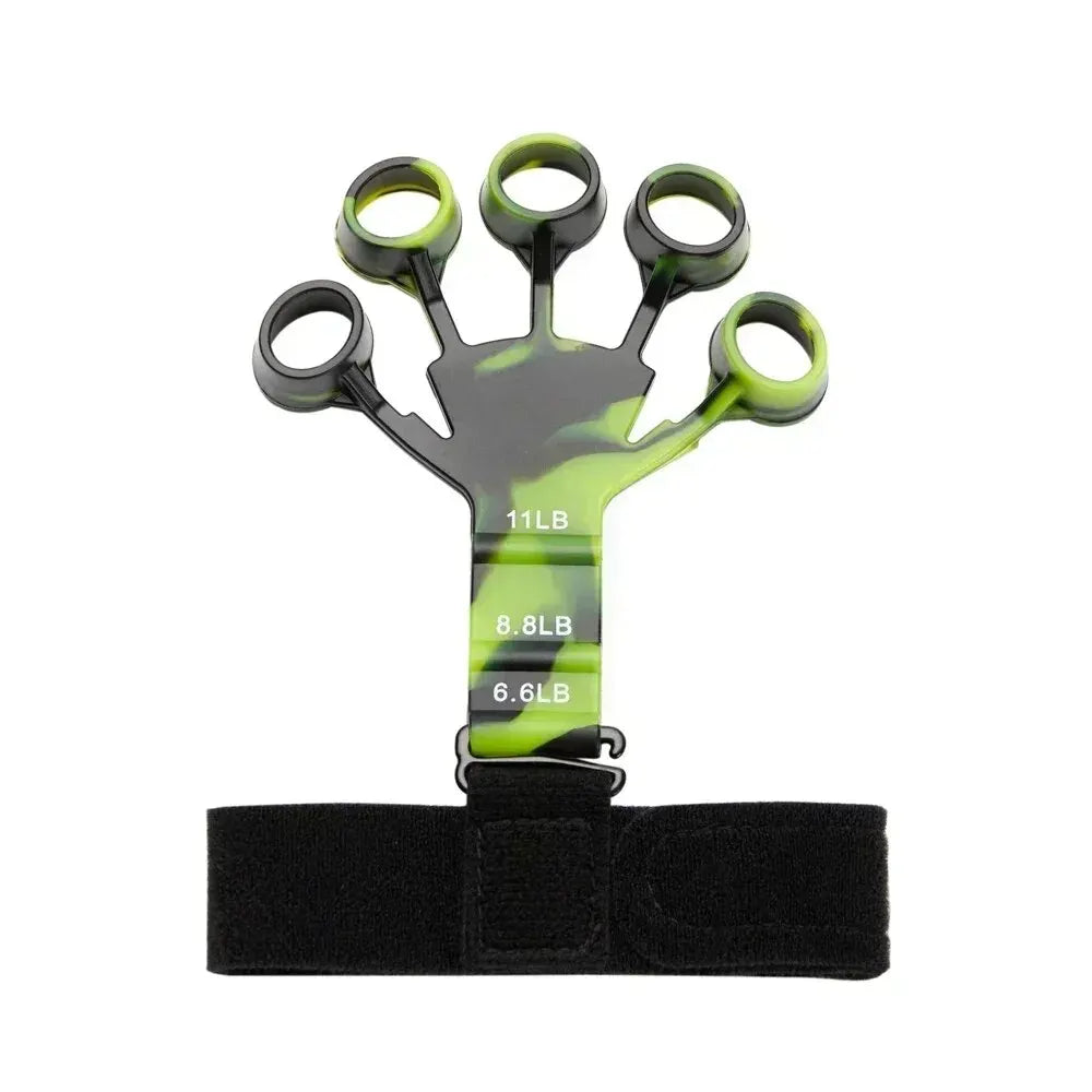 6 Level Finger Exerciser | Silicone Hand Strengthener for Musicians and Athletes close-up view