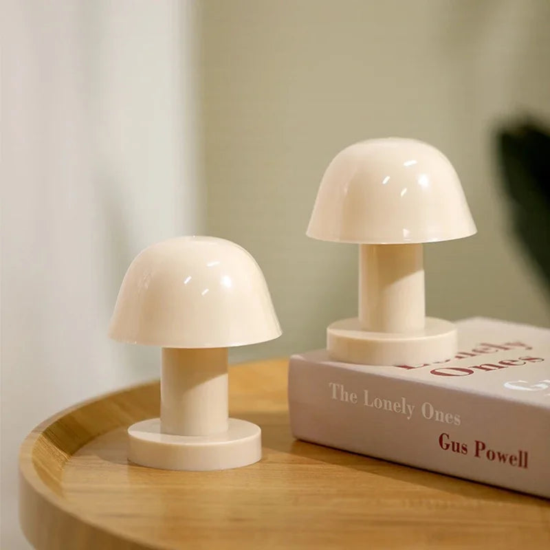 Mini Mushroom LED Night Light | Battery Powered Portable Desk Lamp for Bedroom Decor lifestyle view
