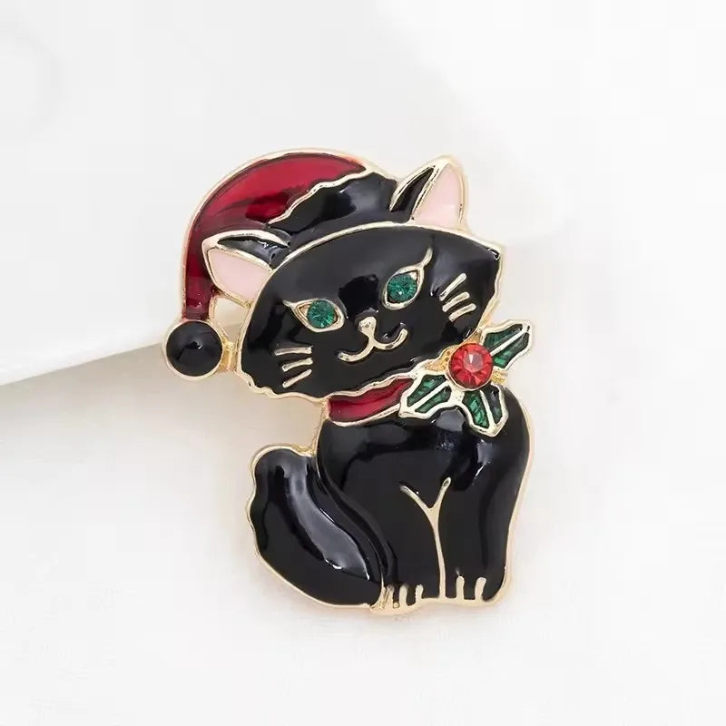 women fashion cat brooch pin jewelry