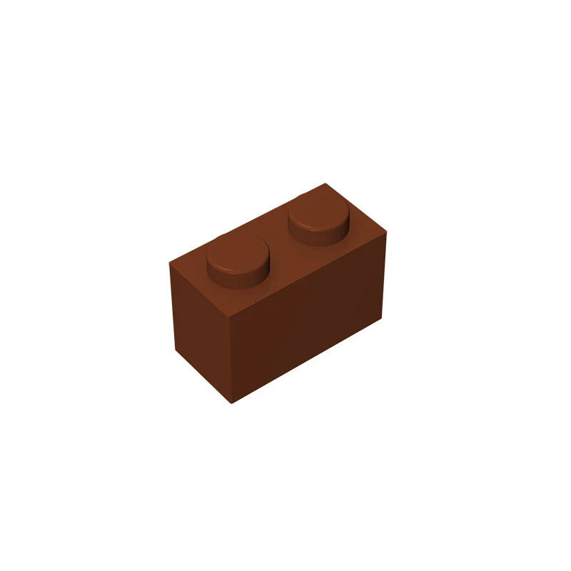 Educational Assemblage Gobricks Brick 1 x 2 without Bottom Tube | Compatible with Lego 3 detail view