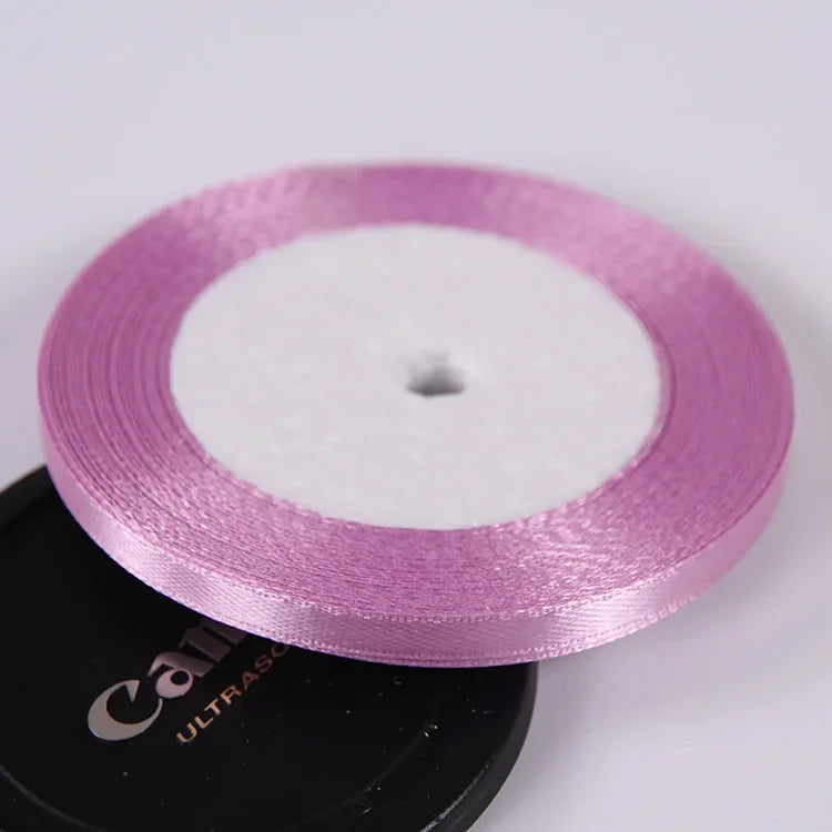 22 Meters/Roll 6mm Silk Satin Ribbons Christmas Halloween Birthday Party Gift Wrapping R detail view