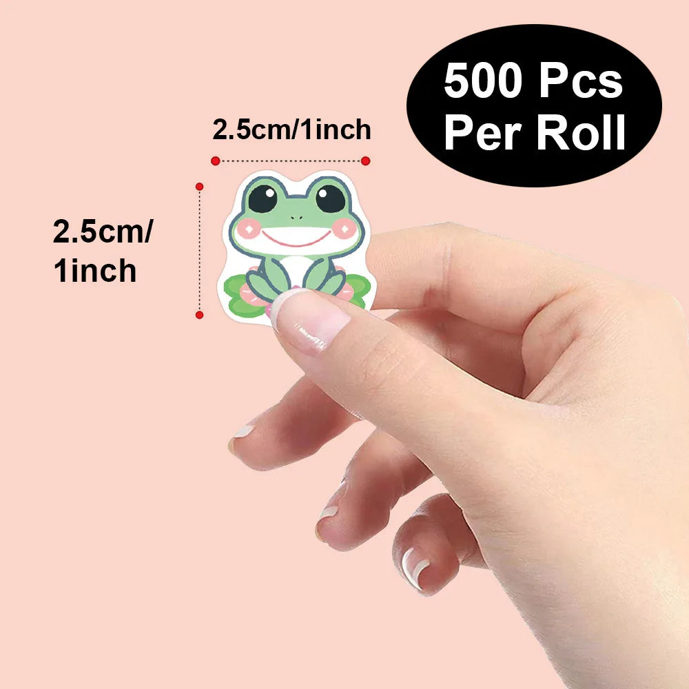 100-500pcs Cute Traveling Frog Cartoon Graffiti Stickers DIY Phone Guitar Laptop Notebook Suitcase Waterproof Sticker Kids Toy