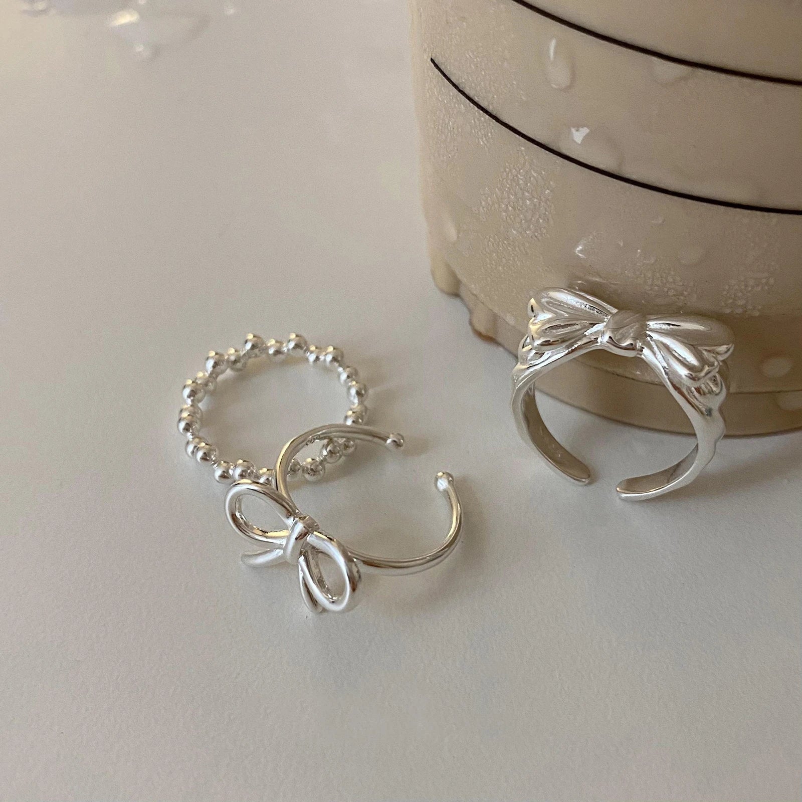 Sterling Silver Bow Ring for Women