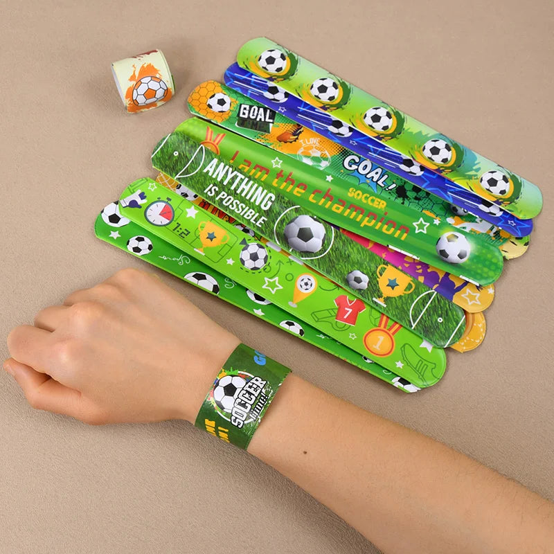 Soccer Party Bracelets Keychain Pin Ball Maze Game Toys Football Theme Kids Birthday Party Favors Pi