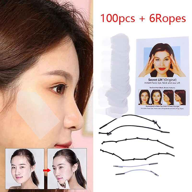 Invisible Thin Face Stickers | V-Shape Face Lift Tape for Instant Skin Lifting lifestyle view