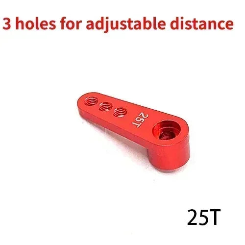 NEEBRC 25T Metal Servo Arm 3 Holes for 1/10 RC 12KG 7KG 21G 2KG Servo Car Boat Robot lifestyle view