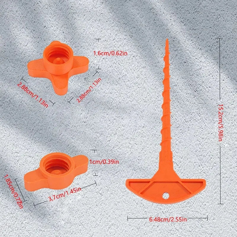 2pcs Sealant Nozzle Cleaner and Cap Set | Prevents Drying for Caulk Tubes close-up view