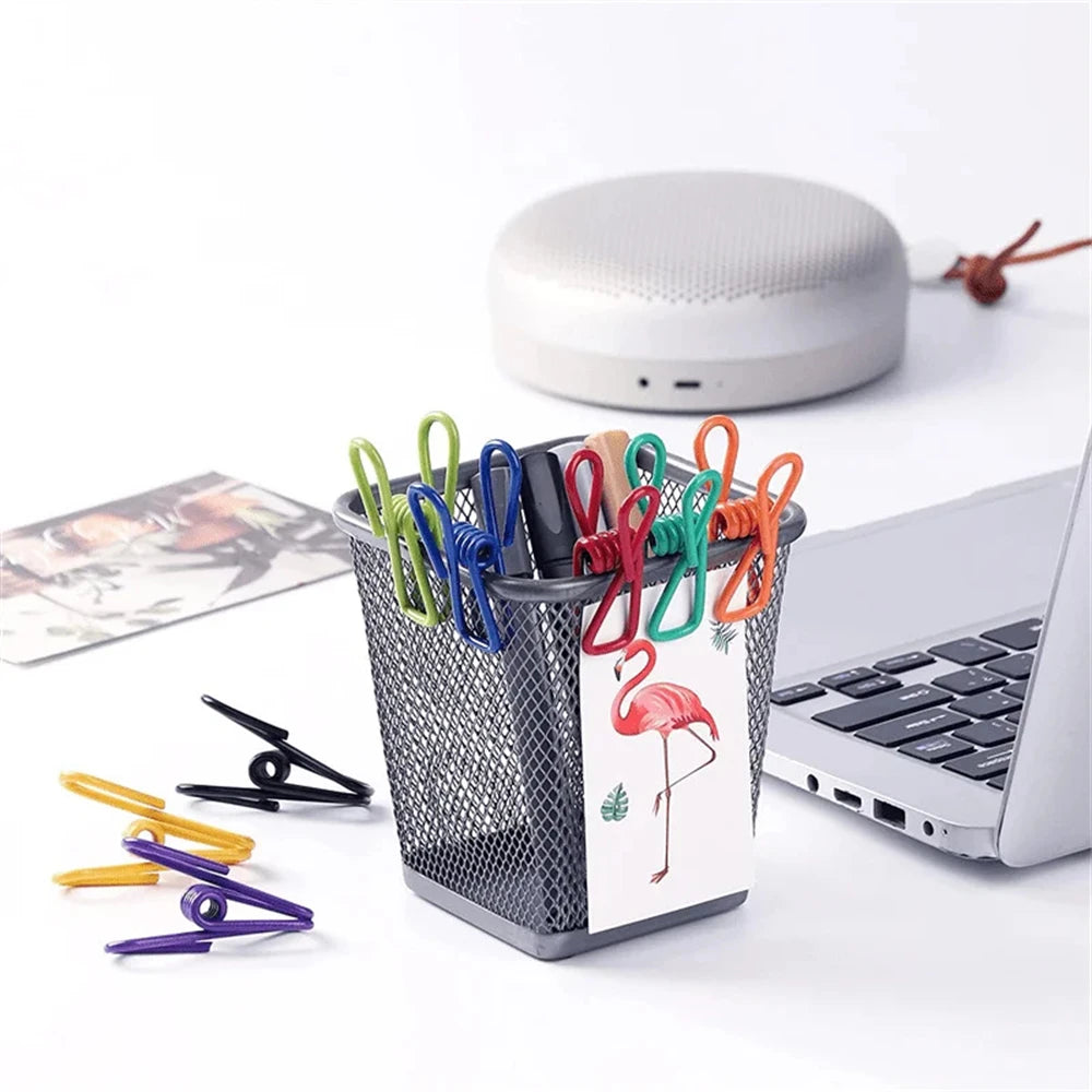 12pcs Durable Multi-Purpose Steel Clips for Sealing Food Bags Chips& More,Easy to C additional angle
