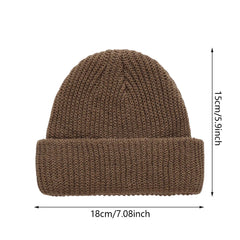 Baby Knitted Turban Hat for Boys Girls | Solid Color Winter Beanie close-up view