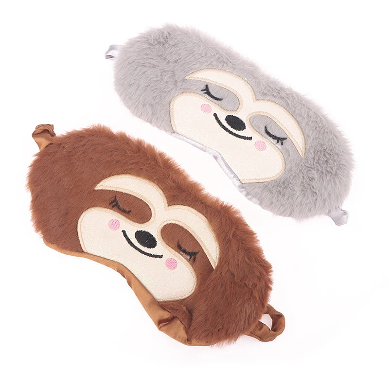 Cartoon Monkey Sleep Mask | Cute Plush Eye Mask for Kids and Adults lifestyle view