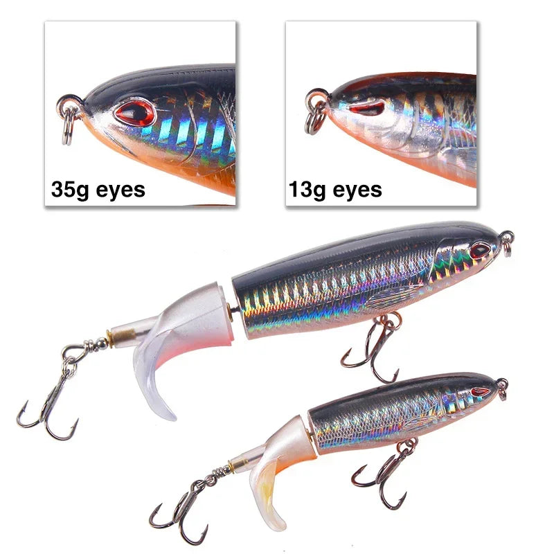 1 Pcs 10cm/14cm Topwater Fishing Lure Whopper Popper Artificial Bait Hard Plopper Sof alternate view