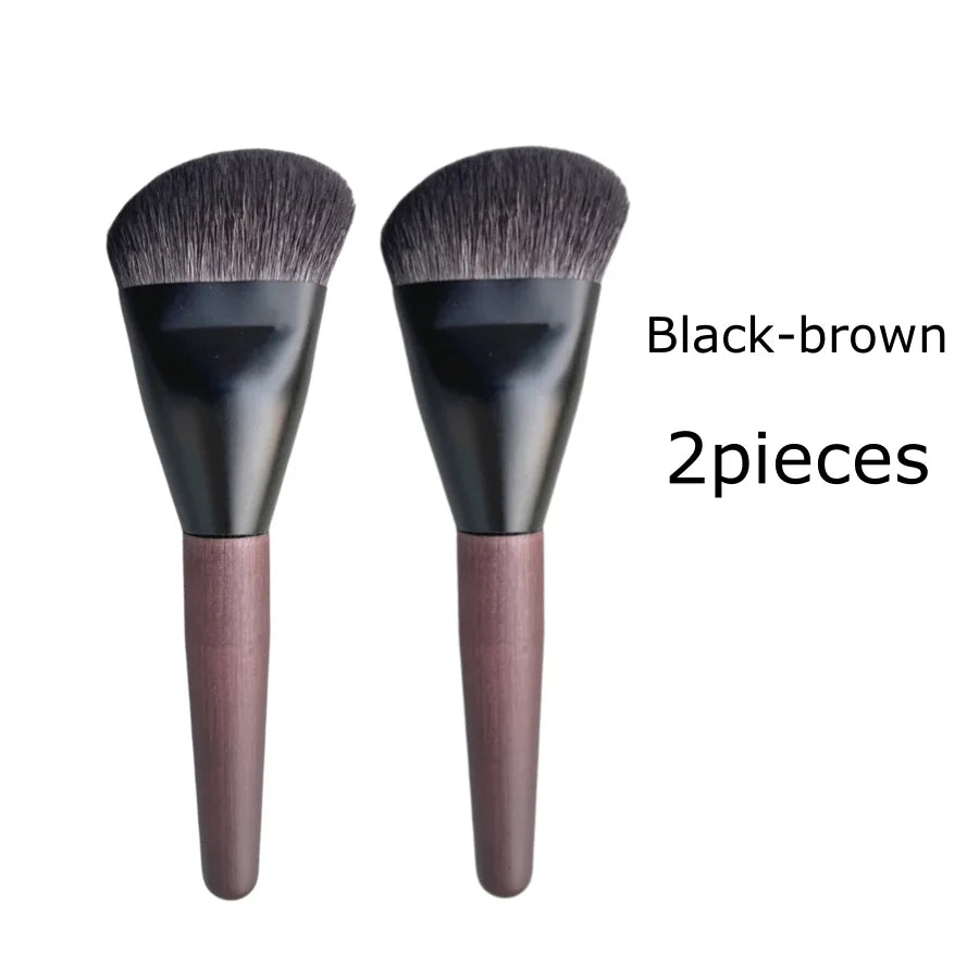 Shaped Sculpting Foundation Brush Contour Goat Hair Multifunctional Concealer Makeup B close-up view