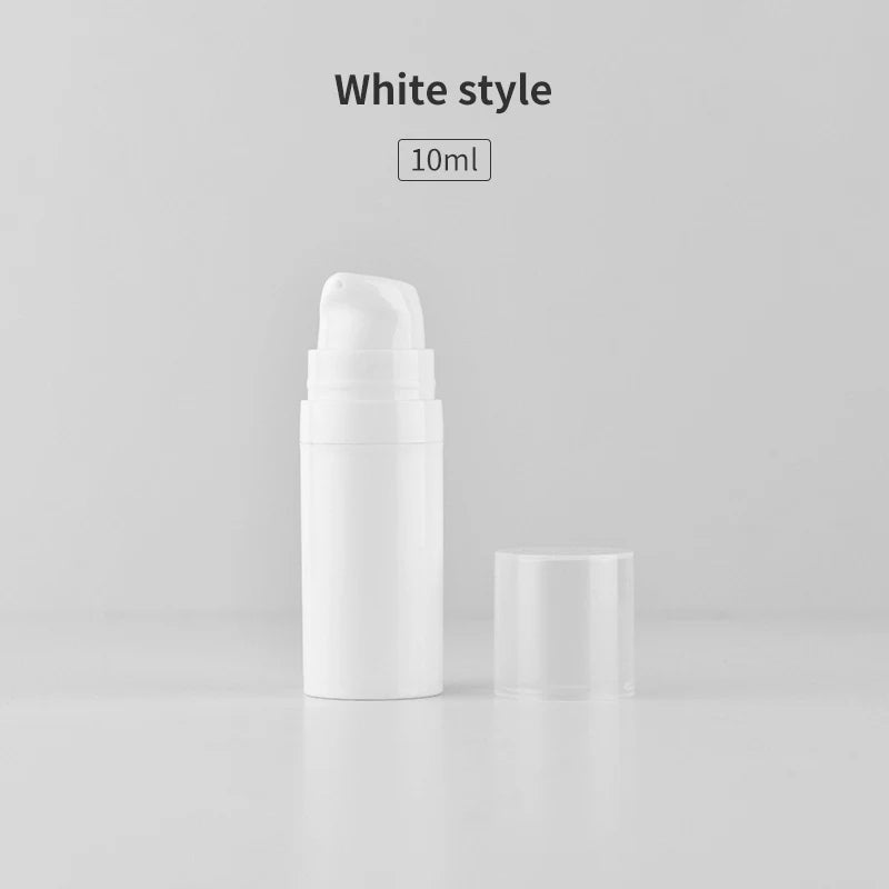 5/10/15ml Empty Airless Pump Bottles Mini Lotion Vacuum Cosmetic Containers Women Make close-up view