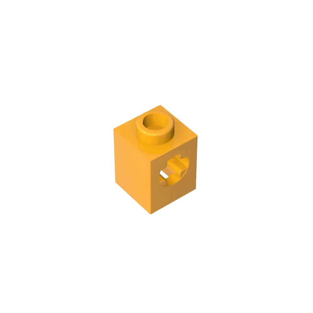 Gobricks GDS-2196 Technical Brick 1 x 1 with Axle Hole | Building Block for Lego alternate view