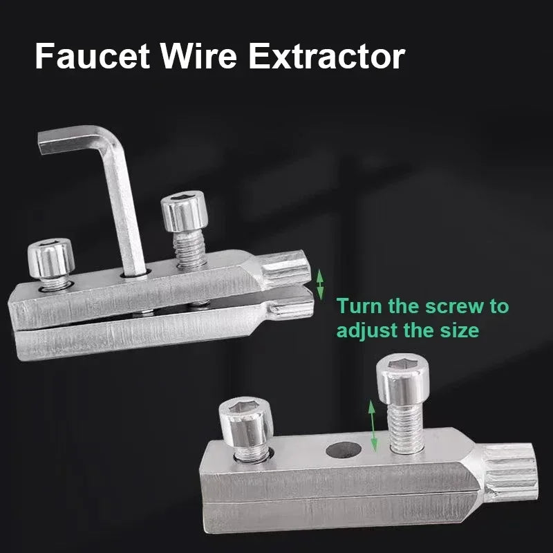 Broken Pipe Extractor Tool Set | Universal Plumbing Repair Kit detail view