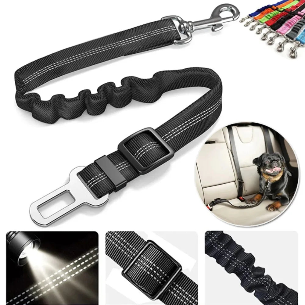 Reflective Dog Seat Belt Nylon Harness