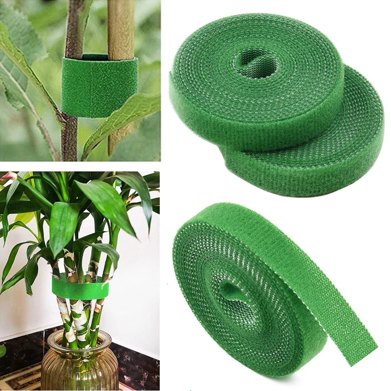 Ties Nylon Plant Bandage Garden Hook Loop Bamboo Cane Wrap Support Garden