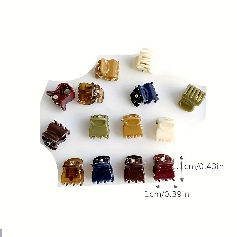 50/100pcs Mini Hair Clips | Colorful Simple Style Side Clips | Daily Accessory Set for Girls’ Hair Braiding and Ponytail Holders
