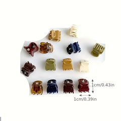50/100pcs Mini Hair Clips | Colorful Simple Style Side Clips | Daily Accessory Set for Girls’ Hair Braiding and Ponytail Holders