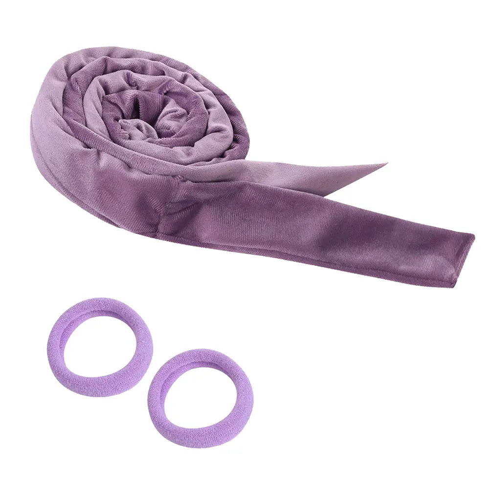 Heatless Curling Rod Headband No Heat Hair Curler Soft Lazy Hair Rollers Sleeping C additional angle