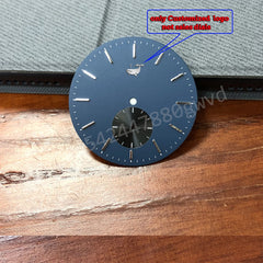 custom watch logo dial time sticker personalized gold silver metal transfer small mini close-up view