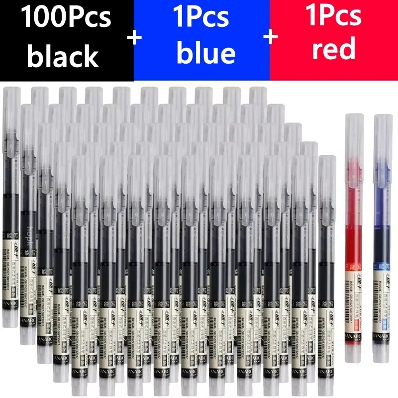 Needle Gel Pens Straight Liquid Ballpoint Pen Kawaii Stationery School Office detail view