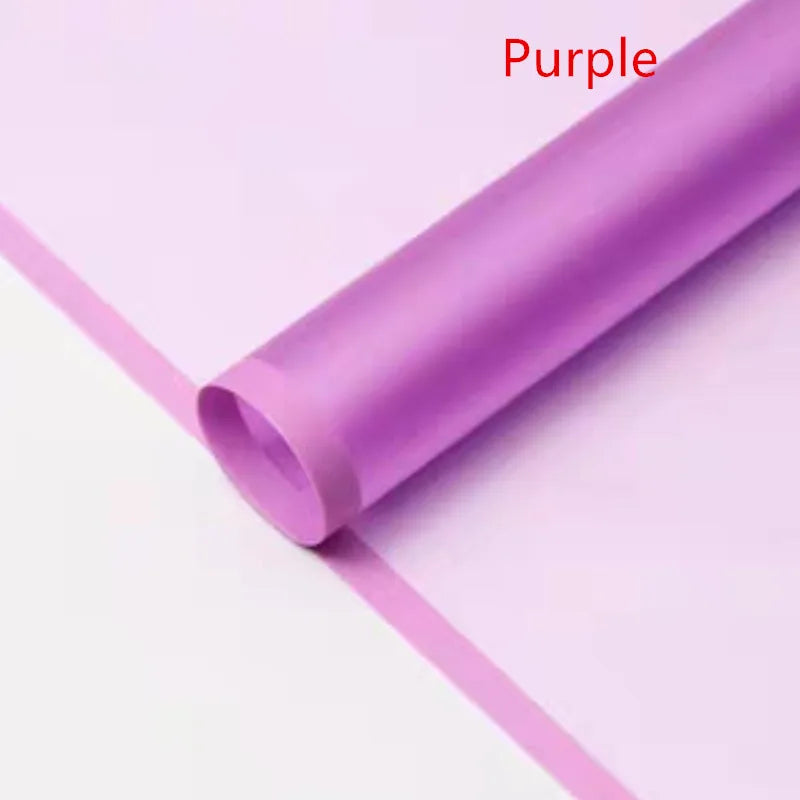 Fog Flower Wrapping Paper 5 Sheets | Korean Style Half Transparent Gift Wrap for Bouqu close-up view