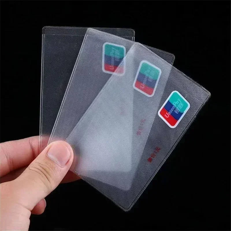 Transparent PVC Card Holder | Waterproof ID Badge Cover lifestyle view