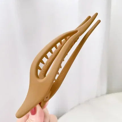 Frosted Duckbill Clips Women Girls Hairpins Headwear Ponytail Acrylic Duckbill Clips Large Size Hair Claws Barrettes Candy Color