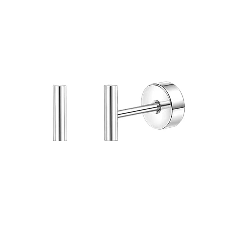 2pcs/lot 20G Star Heart Butterfly Stud Earring for Women Stainless Steel Crystal Earr alternate view