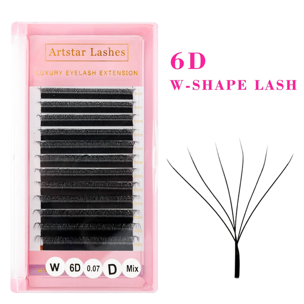 ARTSTAR W Shaped Premade Fan Eyelash Extensions | 3D 4D 5D 6D Volume Lashes alternate view