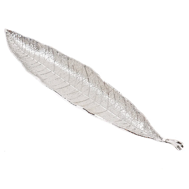 Metal Bodhi Leaf Incense Tray | Zen Incense Burner and Ash Catcher detail view
