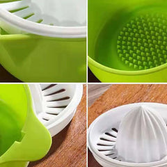 Portable Manual Citrus Juicer | Compact Kitchen Fruit Press close-up view