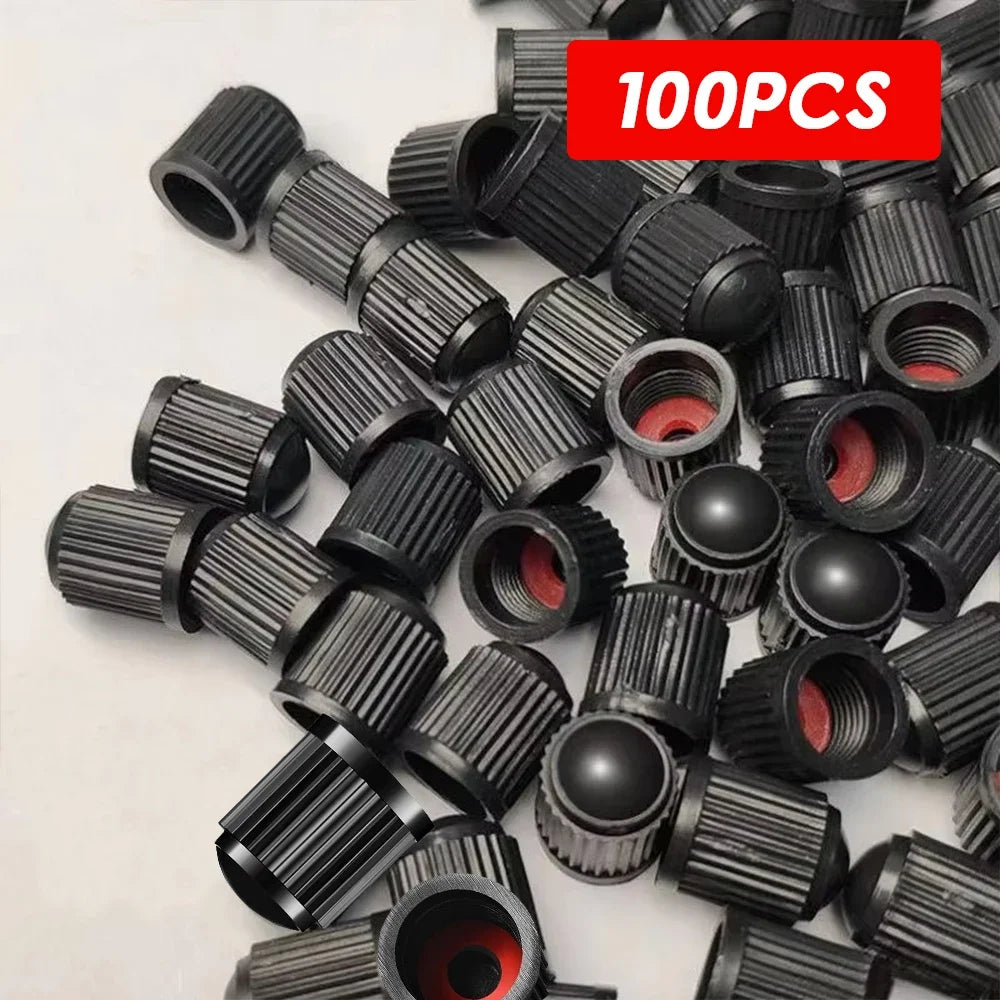 Tire Valve Stem Covers Plastic Screw-On Schrader American lifestyle view