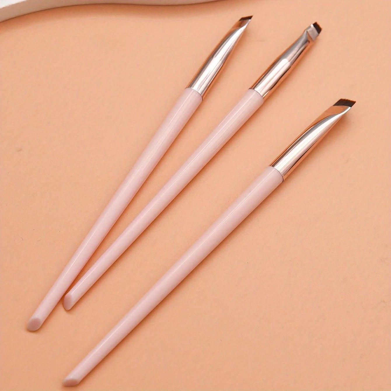 3pcs Makeup Brush Set, Blade Eyeliner Brush Fine Oblique Head Eyebrow Brush Outline E alternate view