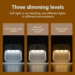 PIR Motion Sensor LED Night Light | USB Rechargeable Automatic Lamp for Bedroom, Stairs, detail view