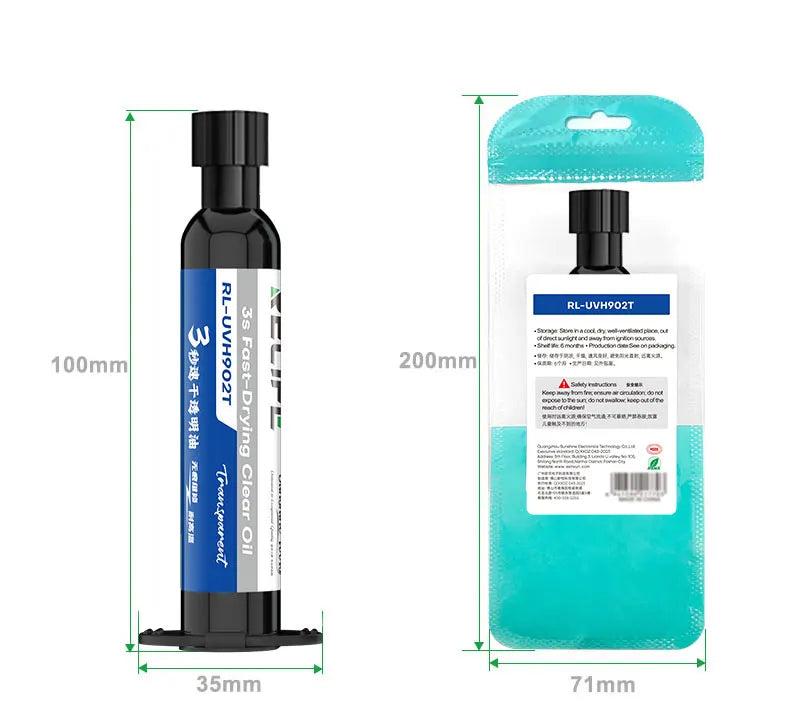 RELIFE RL-UVH902 3 Seconds Quick Drying Oil | UV Curing Solder Mask for PCB Repair lifestyle view