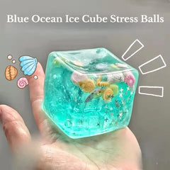2026 Adults Squishy Ocean Blocks Stress Balls | Autism Sensory Toys for Anxiety Relief F detail view