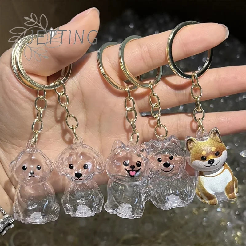 Hot Clear Puppy Hair Memorial Keepsake Capsule Pet's Dog Fur Container DIY Pendant Keych detail view