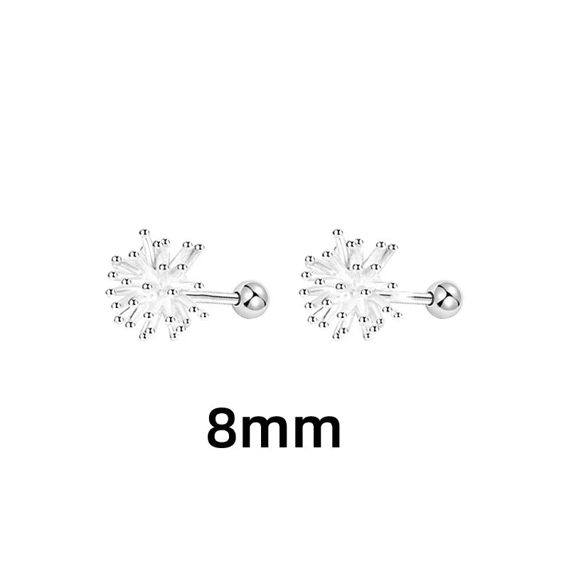 S925 Silver Dandelion Drop Earrings | Women's Trendy Chain Tassel Jewelry alternate view