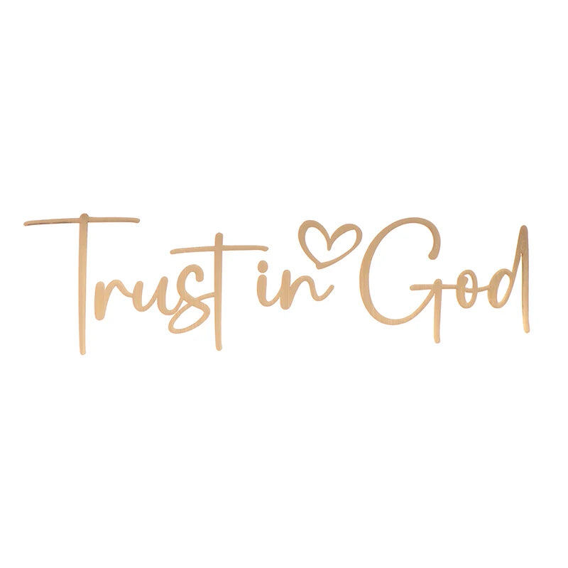 Trust In God Car Mirror Decal