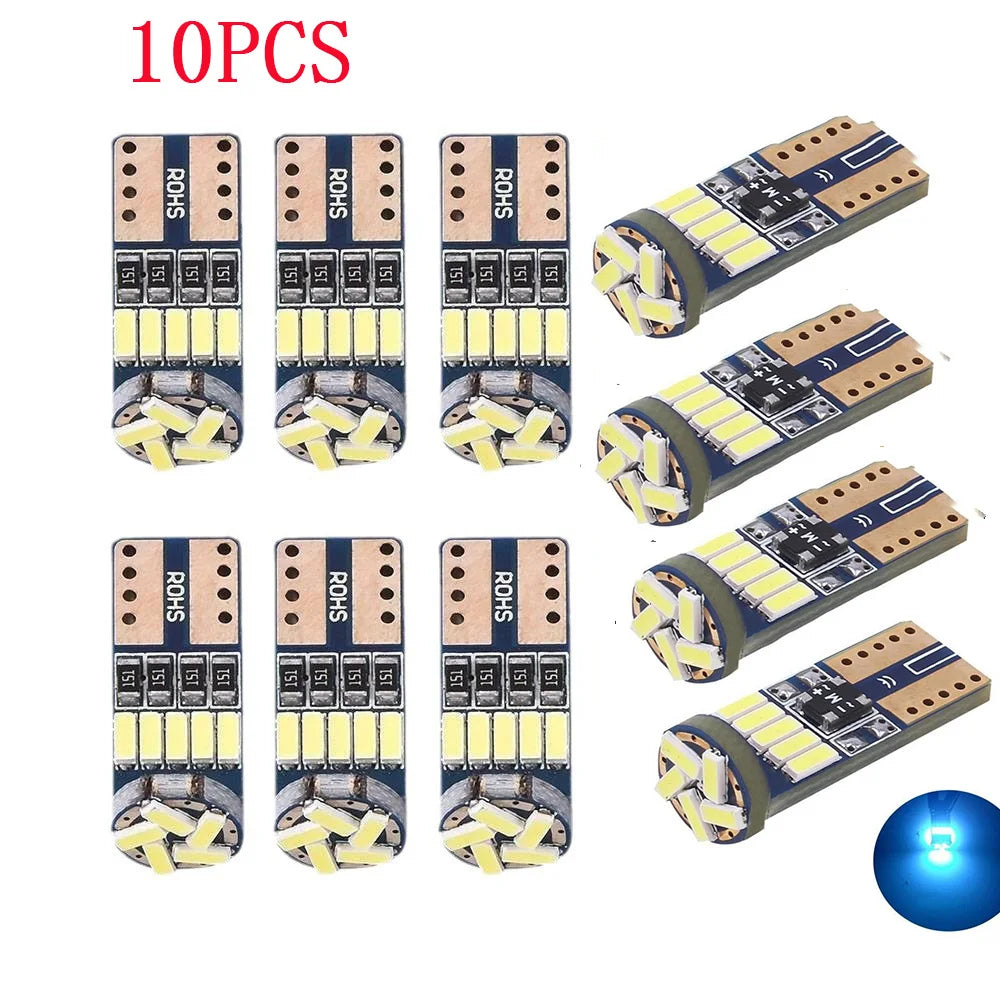 T10 W5W 4014 15SMD LED Canbus Bulbs | High Power 6000K White No Error alternate view
