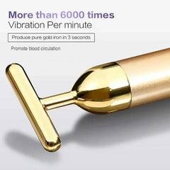 24k Gold Face Lift Roller | Vibration Slimming Facial Massager detail view