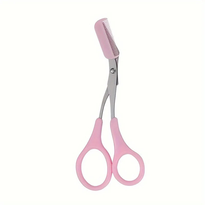 Stainless Steel Eyebrow Trimming Scissors close-up view