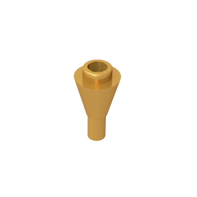 Gobricks GDS-1138 Cone 1 x 1 Inverted with Bar | Building Block for DIY Creations additional angle